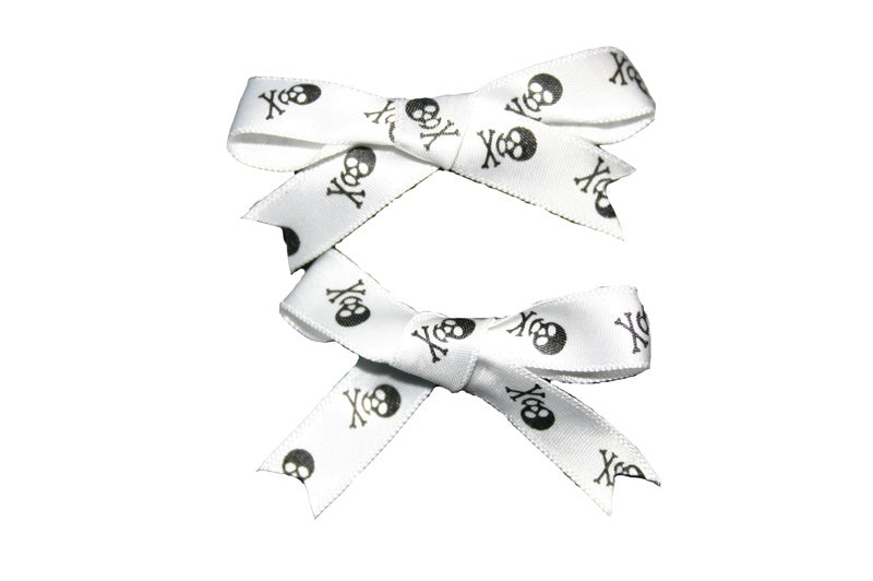 Skull and Crossbones Hair Clips (Various Colours)