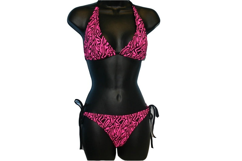 Pink Zebra Print Bikini