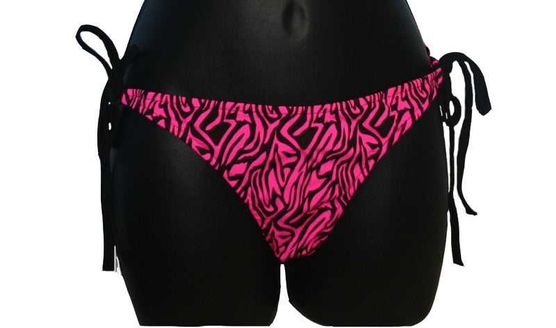 Pink Zebra Print Bikini