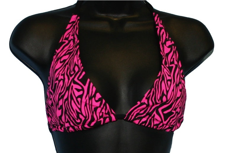 Pink Zebra Print Bikini