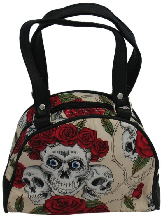 Small Skulls and Roses Bag (Various Colours)